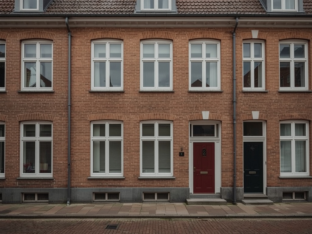 foto van ouderwetse huizen
