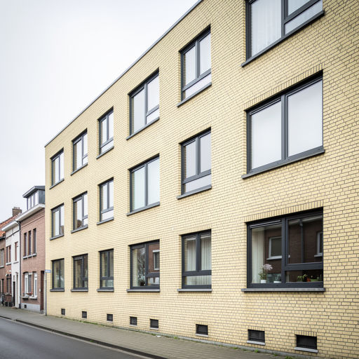 appartementencomplex in Kerkrade met recent geplaatste antracietkleurige kunststof kozijnen