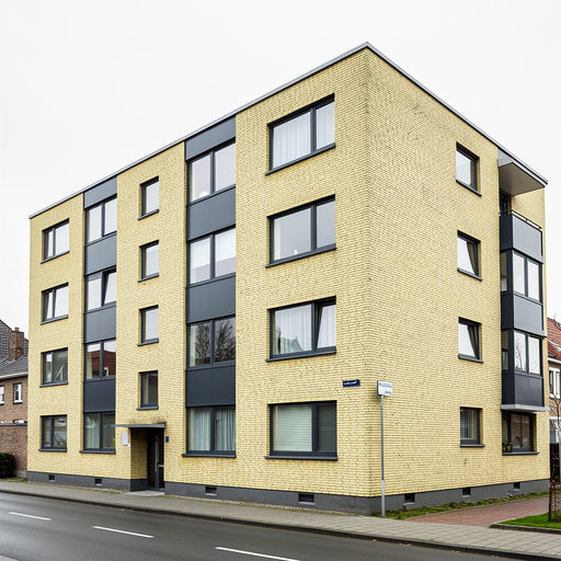 appartementencomplex in Urmond met recent geplaatste antracietkleurige kunststof kozijnen