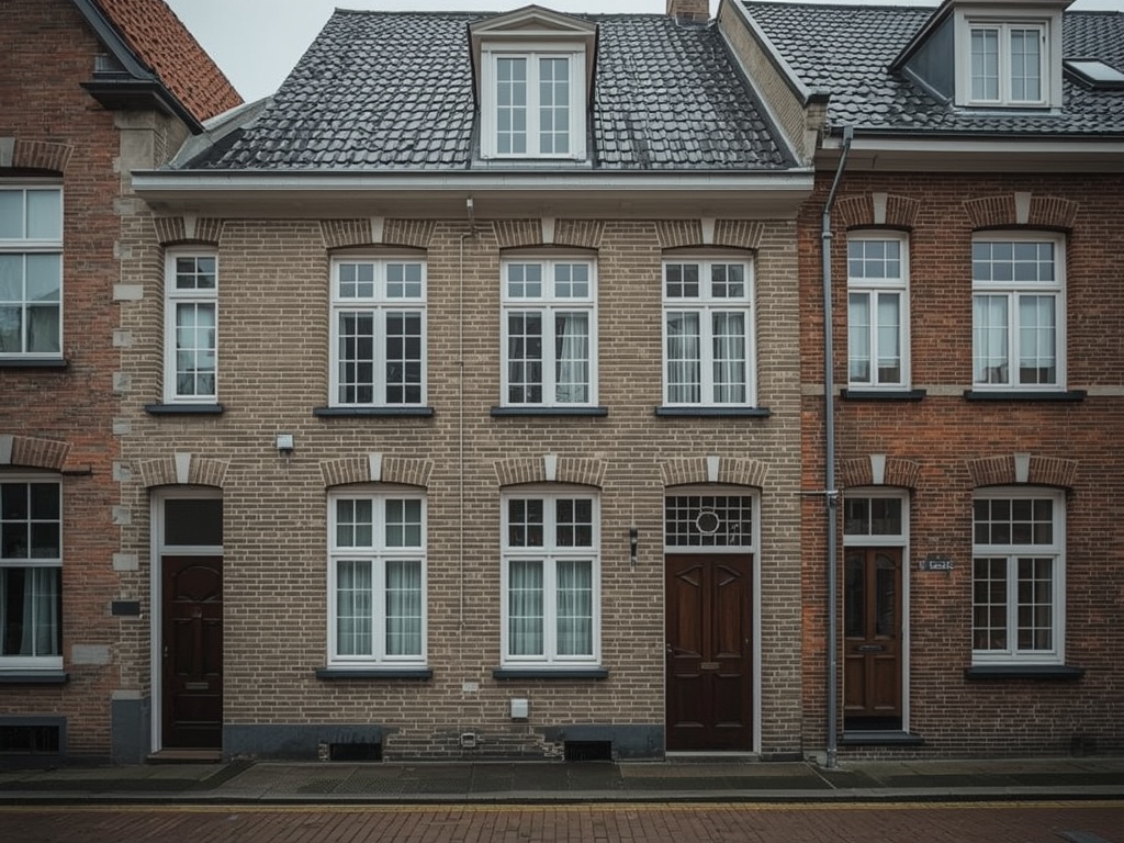 foto van ouderwetse huizen