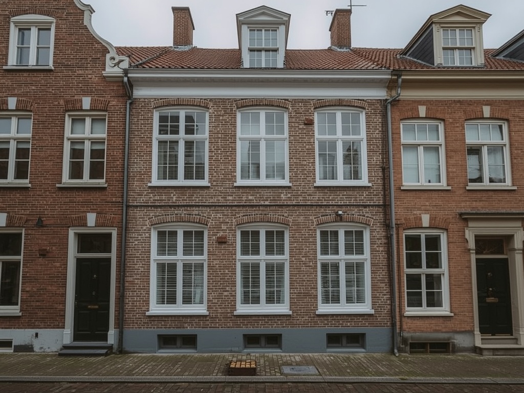 foto van ouderwetse huizen
