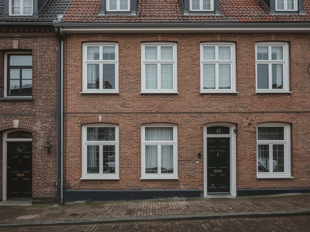 foto van ouderwetse huizen