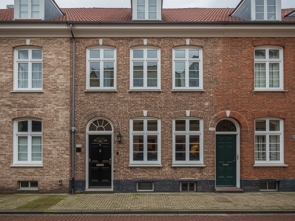 foto van ouderwetse huizen