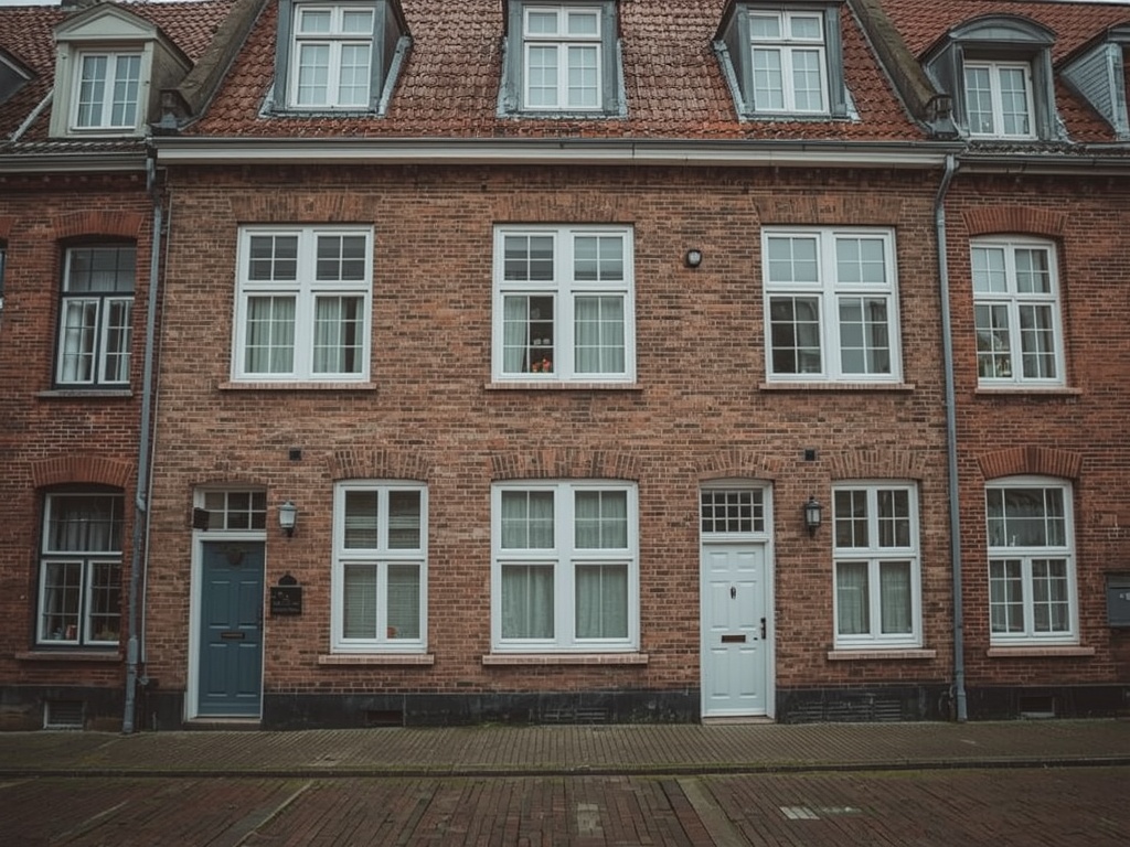 foto van ouderwetse huizen