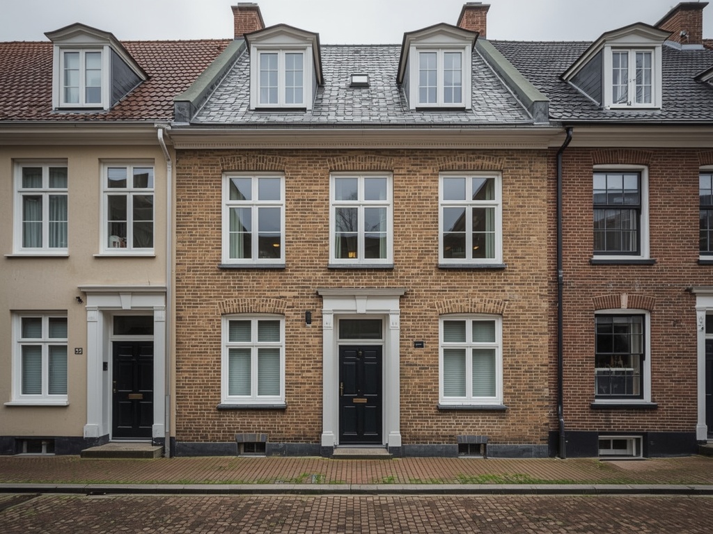 foto van ouderwetse huizen