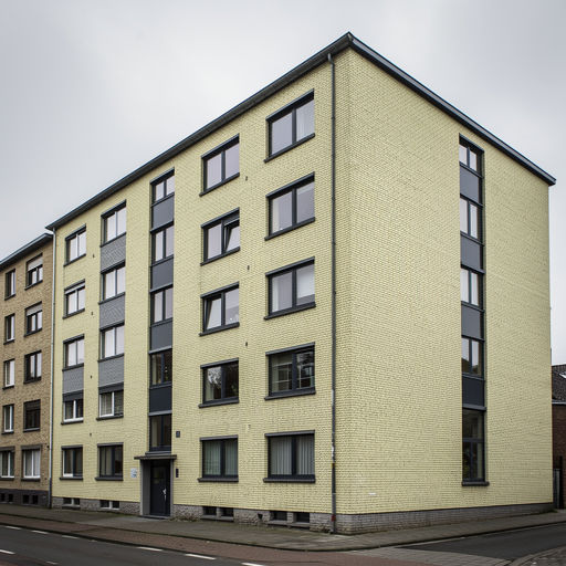 appartementengebouw in Gulpen met vernieuwde antraciet kunststof kozijnen
