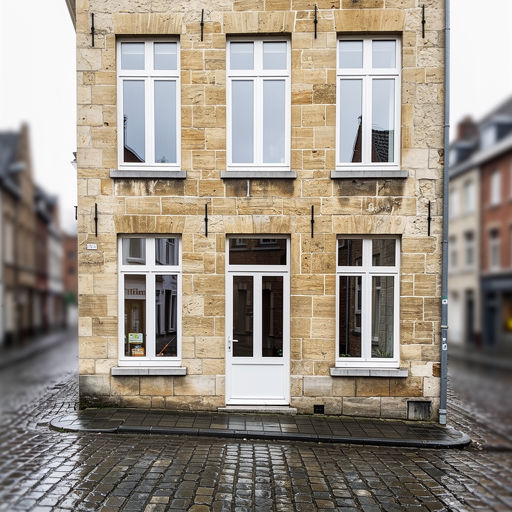 foto van ouderwetse huizen