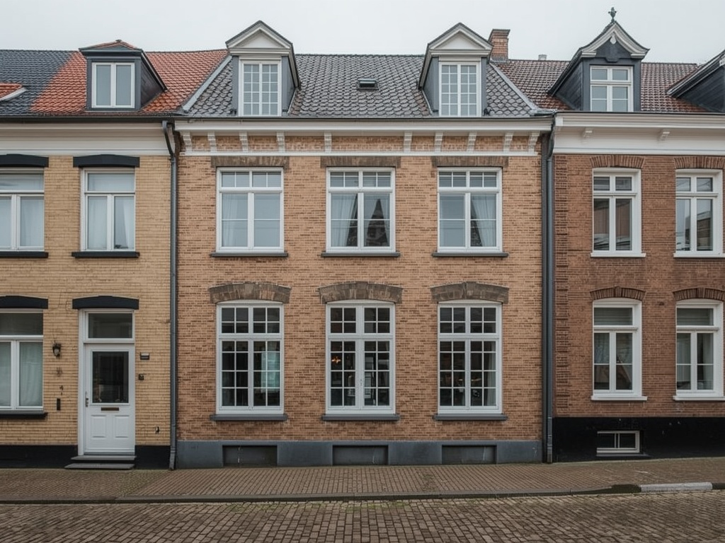 foto van ouderwetse huizen