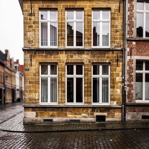 foto van ouderwetse huizen