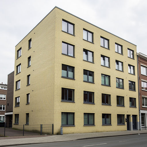 appartementencomplex in Simpelveld met nieuwe antracietkleurige kunststof kozijnen
