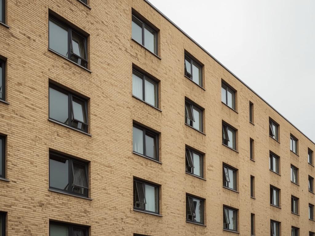 appartementengebouw in Beek met nieuwe antracietkleurige kunststof kozijnen