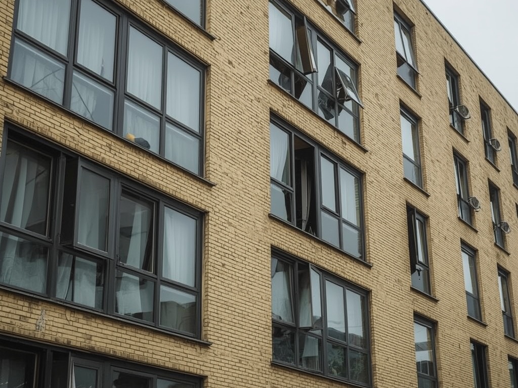 appartementencomplex in Susteren met vernieuwde antracietkleurige kunststof kozijnen
