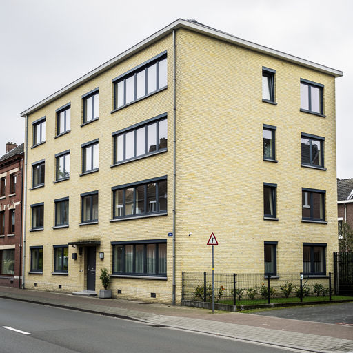 appartementencomplex in Sittard met vernieuwde antracietkleurige kunststof kozijnen