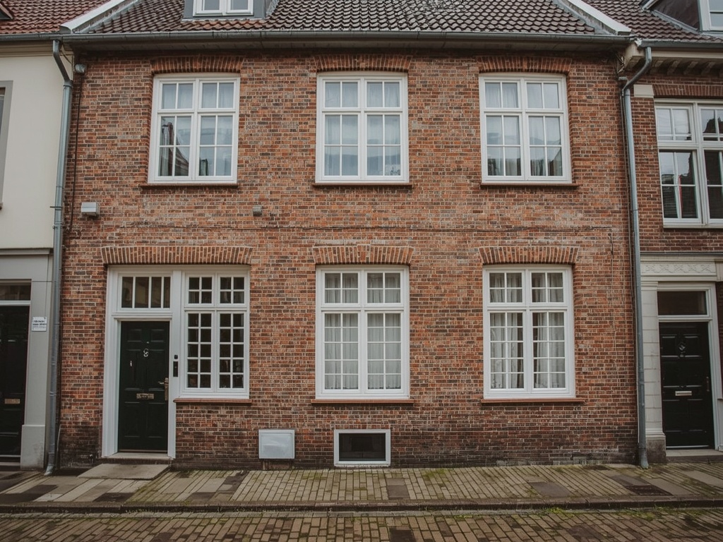 foto van ouderwetse huizen